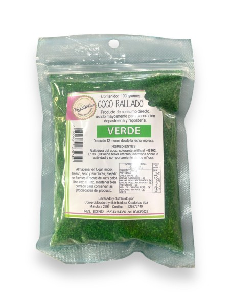 COCO RALLADO VERDE KREATORTA DE 100GR