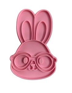 CORTANTE GALLETA CONEJO CON LENTES