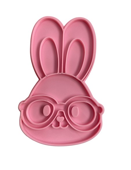 CORTANTE GALLETA CONEJO CON LENTES