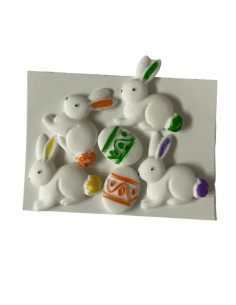 SET DECORACION HUEVOS Y CONEJO