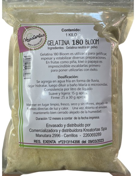 GELATINA EN POLVO DE KILO