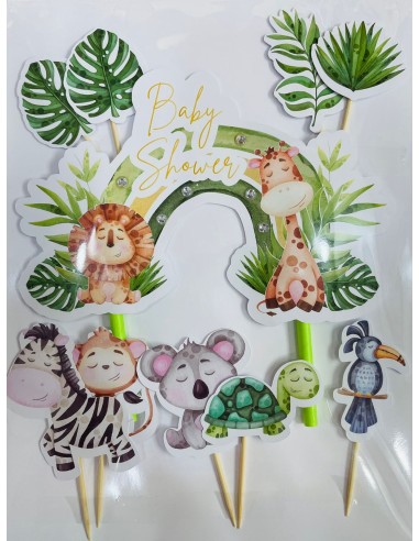 TOPPER DE ANIMALES DE LA SELVA