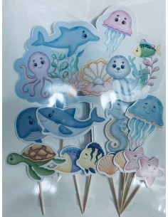TOPPER DE CRIATURAS MARINAS