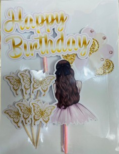 TOPPER DE FELIZ CUMPLEAÑOS