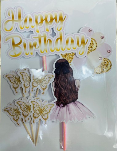 TOPPER DE FELIZ CUMPLEAÑOS