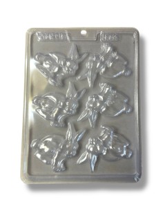 MOLDE PLASTICO DE CONEJOS