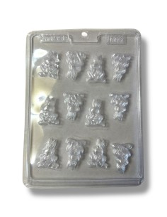 MOLDE PLASTICO DE CONEJITOS