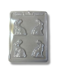 MOLDE PLASTICO DE CONEJOS