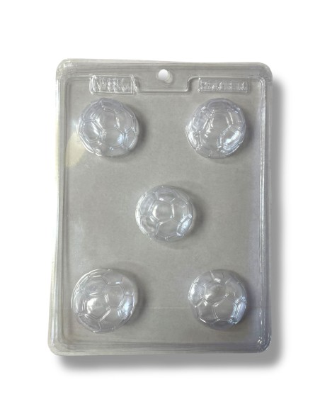 MOLDE PLASTICO DE 5 PELOTAS DE FUTBOL