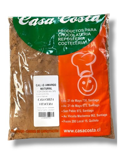CACAO AMARGO NATURAL DE 500GR