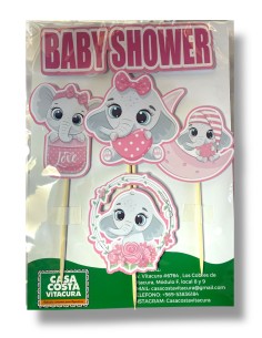 TOPPER BABY SHOWER DUMBO  ROSA