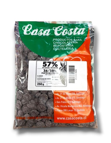 CARAVELLA ARIBA DARK 57% CACAO DE 250 GR