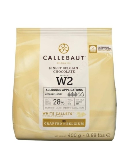 CHOCOLATE BLANCO CALLEBAUT W2 DE 400GR