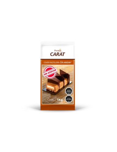 COBERTURA PURATOS CHOCOLATE SIN AZÚCAR CARAT 1KG