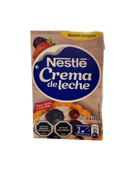 CREMA DE LECHE NESTLE DE 1 LT
