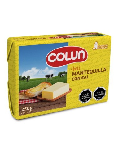 MANTEQUILLA CON SAL COLUN DE 250GR