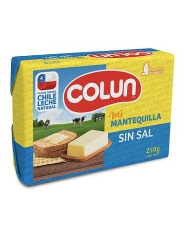 MANTEQUILLA SIN SAL COLUN DE 250GR