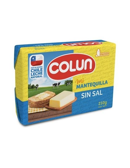 MANTEQUILLA SIN SAL COLUN DE 250GR