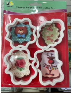 SET DE CORTANTES PLASTICOS PARA GALLETA
