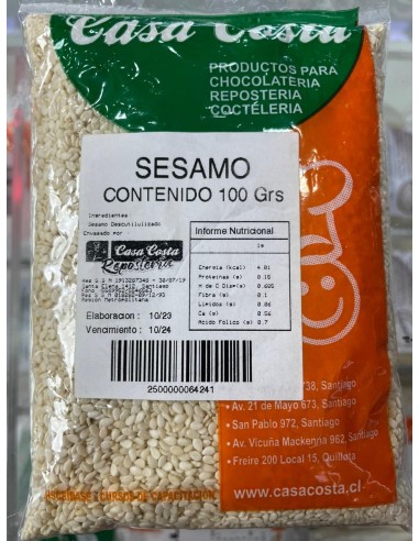 SEMILLA DE SESAMO DE 100 GR