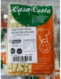 MANTECA DE CACAO EN GOTA DE 100GR