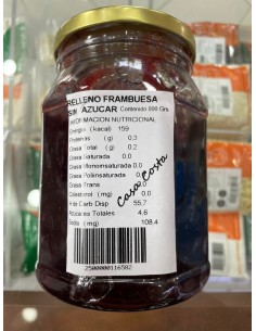 RELLENO DE FRAMBUEZA SIN AZUCAR DE 1 KG