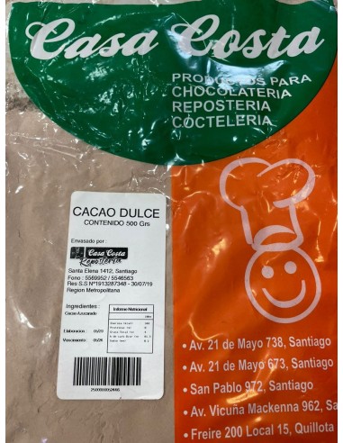 CACAO DULCE EN POLVO DE 1 KG