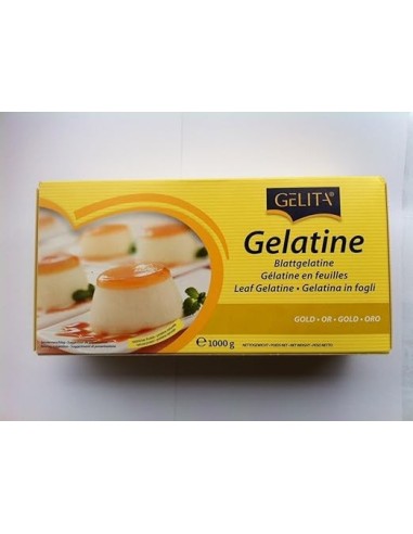 Gelatina En Hojas Caja 1kg